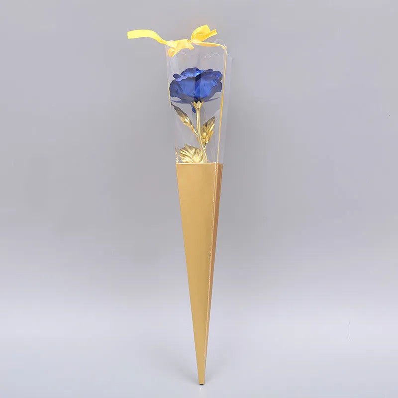 24K Aluminum Foil Plated Rose - Valentine's Day Gift
