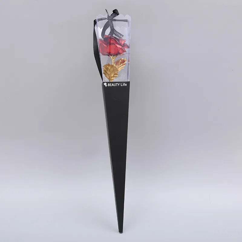 24K Aluminum Foil Plated Rose - Valentine's Day Gift