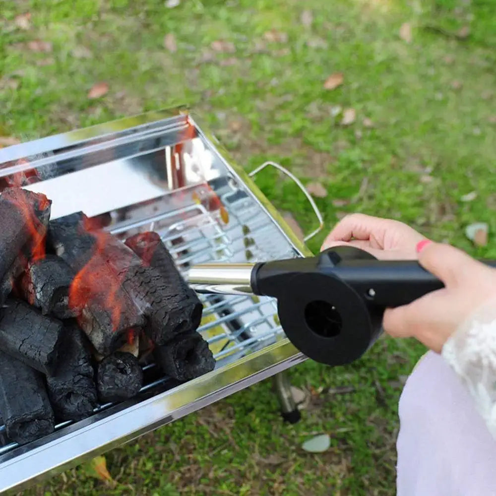 Barbecue Picnic Manual Crank Fan Fire Tools
