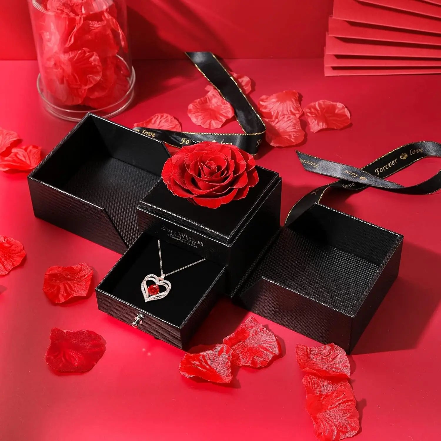  Necklace - Luxurious Rose Gift Box