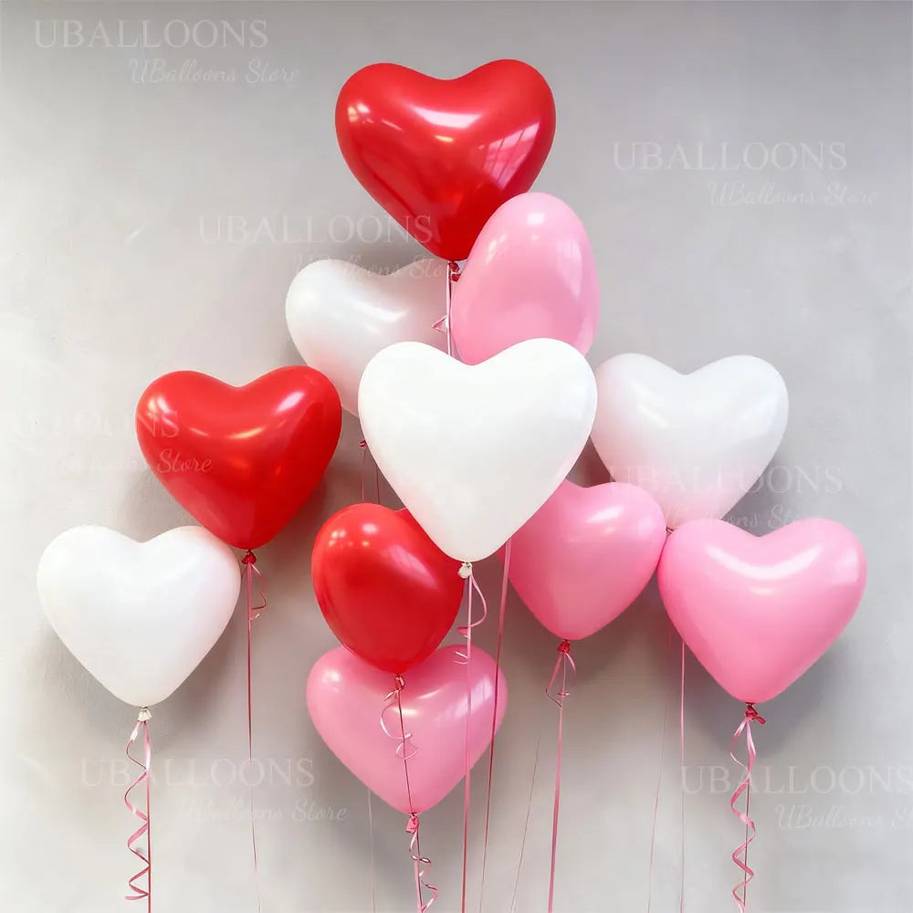 20pcs Heart Shaped Balloons