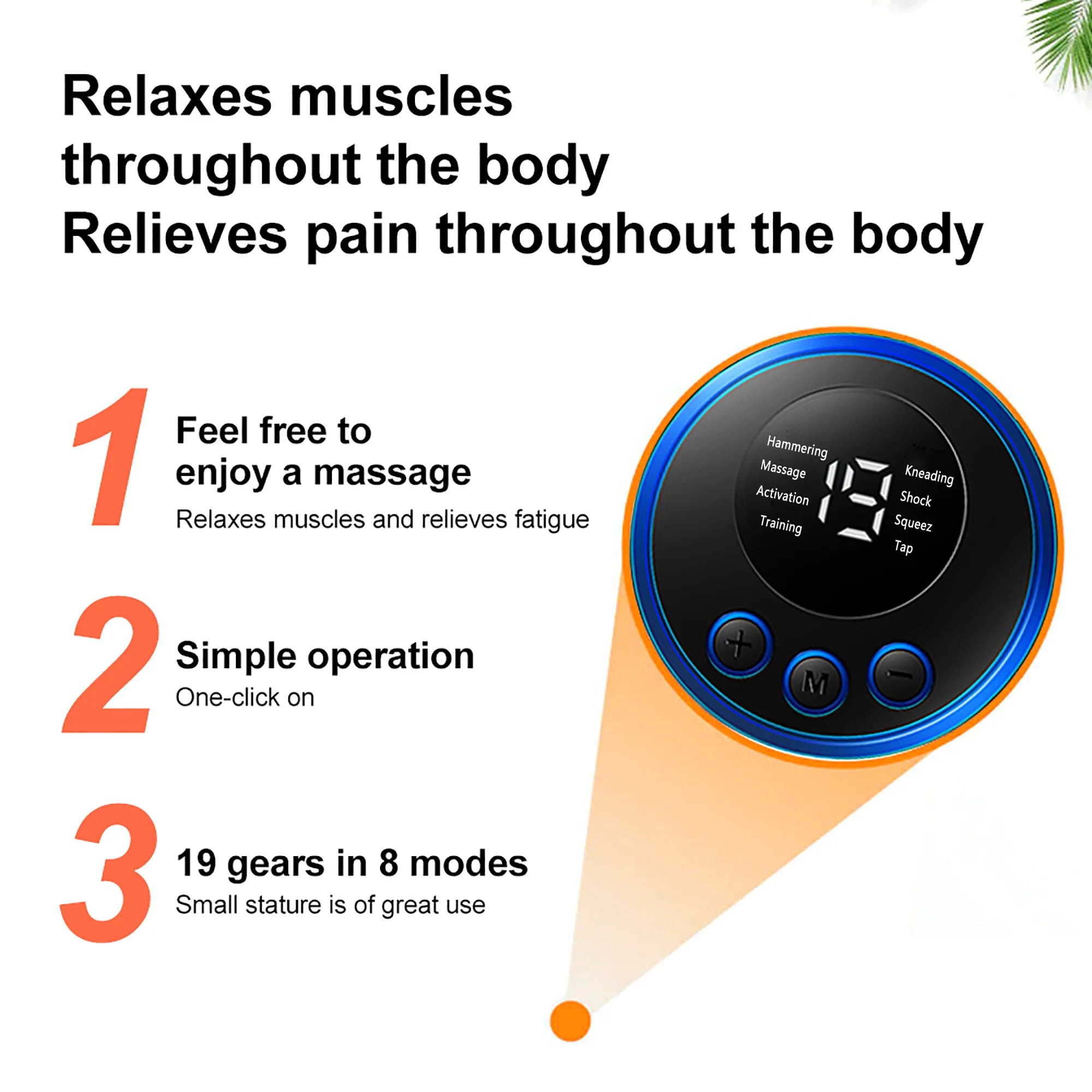 Mini Electric Neck Massage Relax Muscle Fatigue Tools