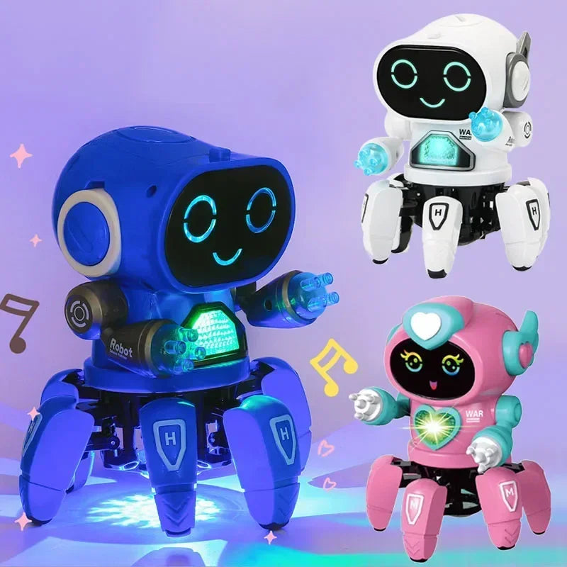 Kids Educational Electric LED Light Musical Robot Toy