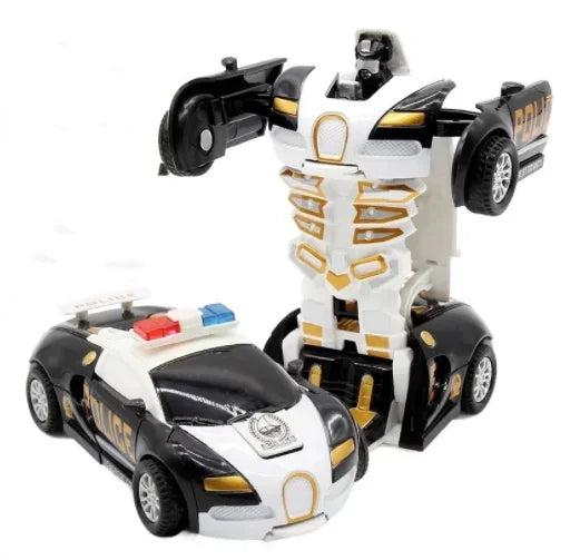 Mini 2 In 1 Automatic Transformation Robot Model Car Children Toy