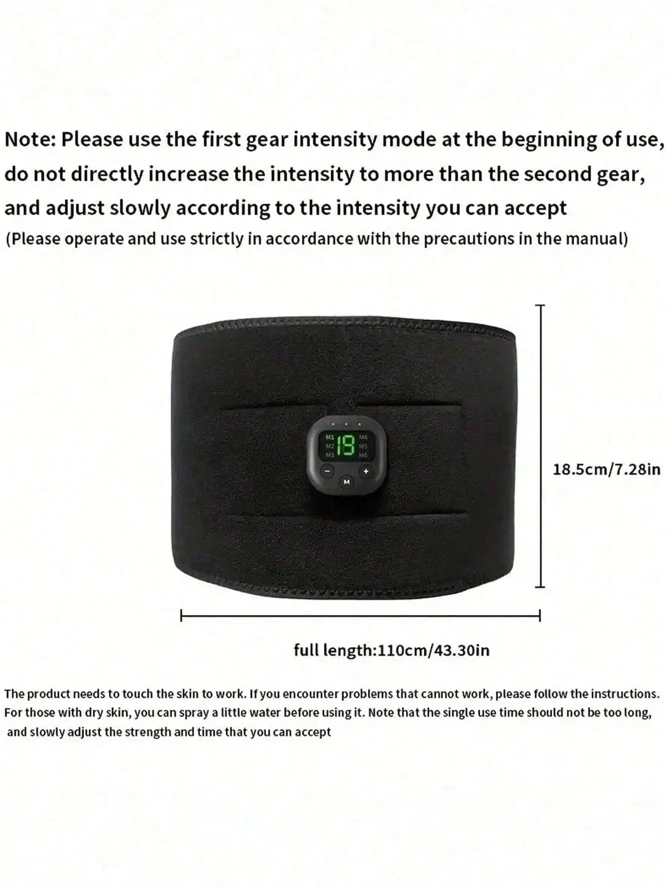 Electric Waist Portable Body Massager Belt