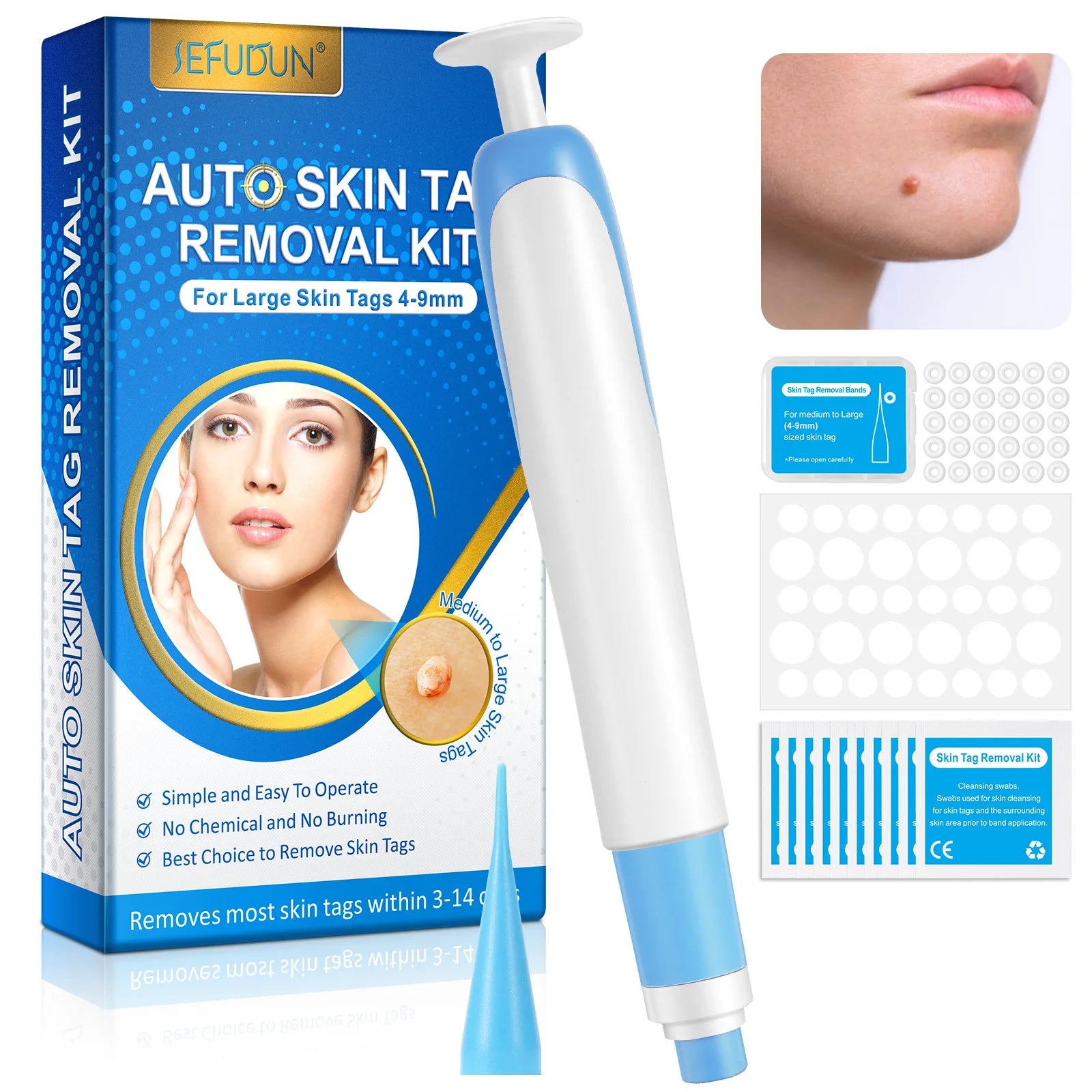 2 In 1 Painless Auto Face Skin Care Treatments Remover