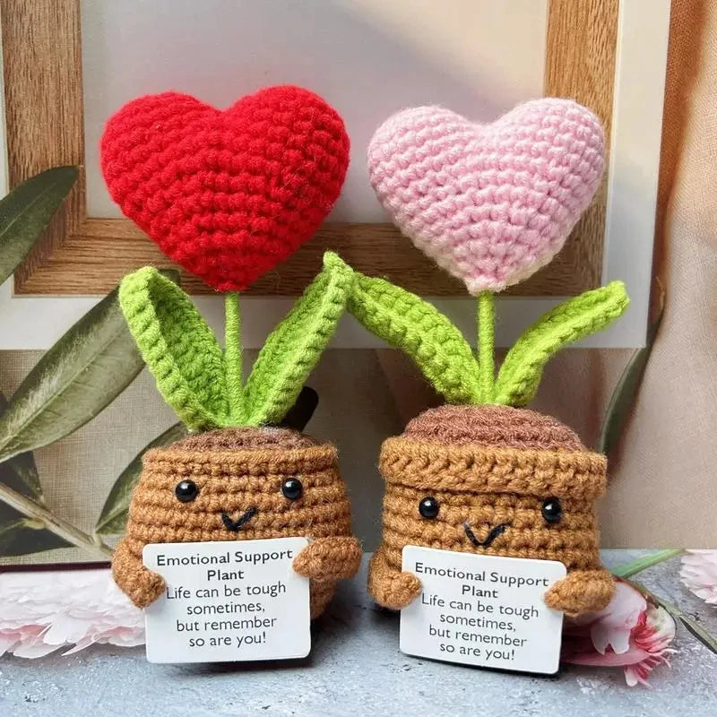 New Positive Energy Heart Flower Hand-woven Dolls