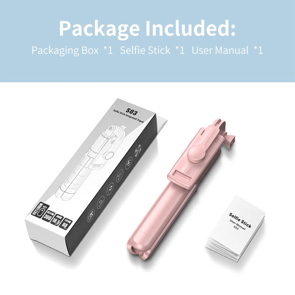 Wireless Selfie Stick Tripod Stand