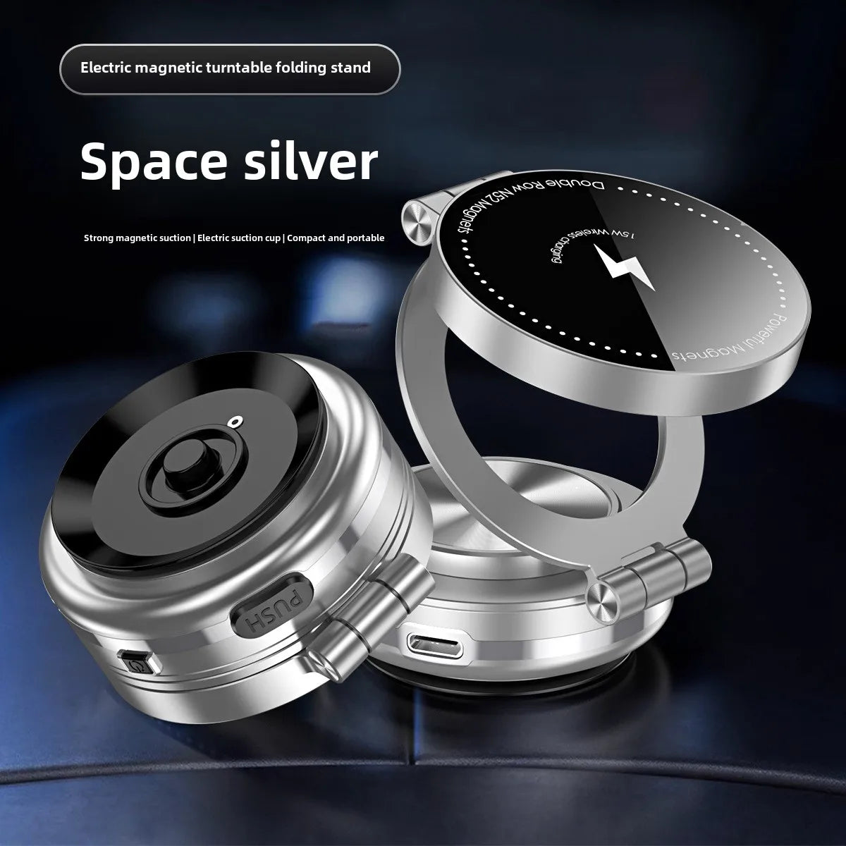 15W Wireless Charger  Double Sides Phone Holder