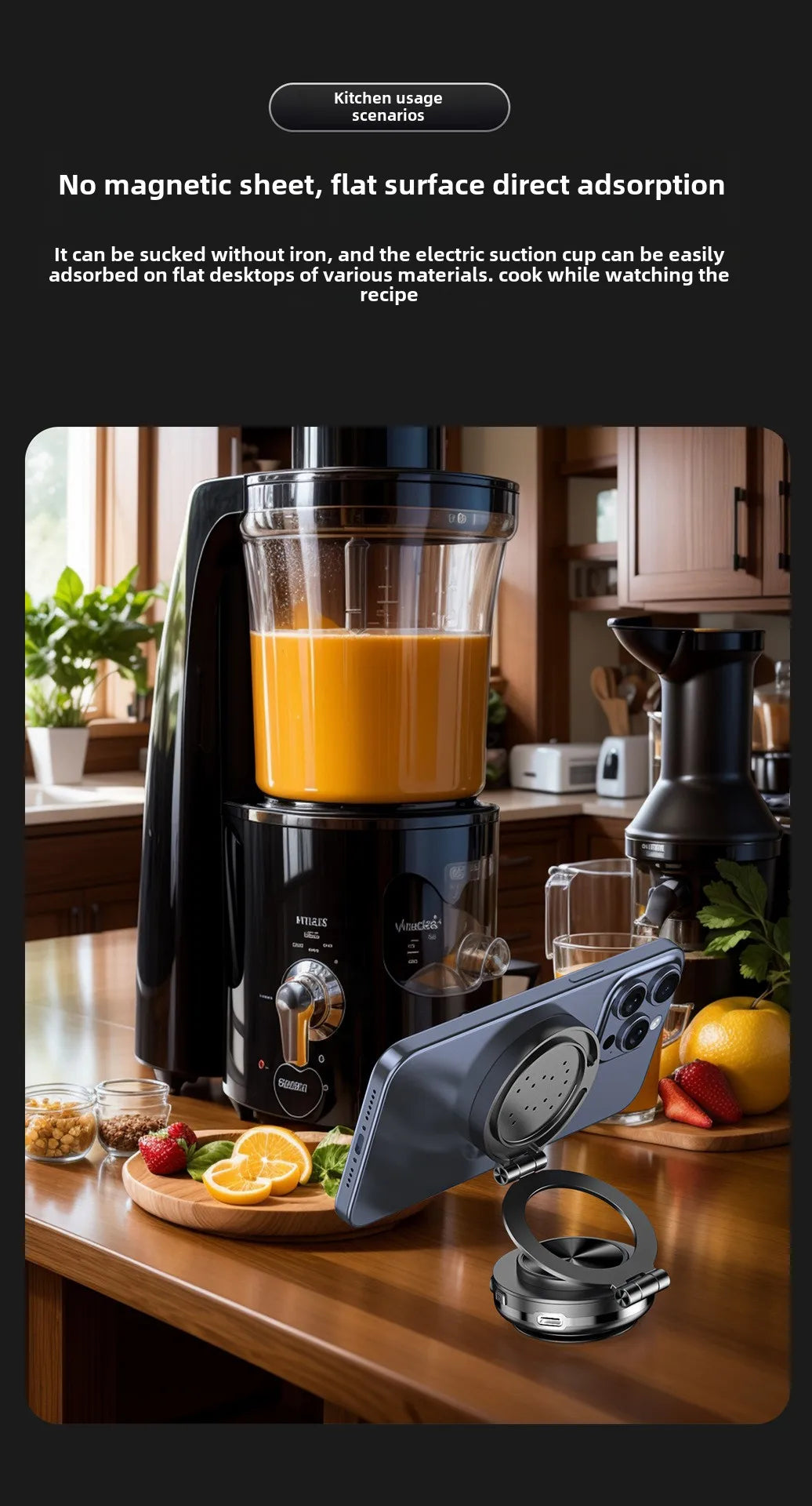 15W Wireless Charger  Double Sides Phone Holder