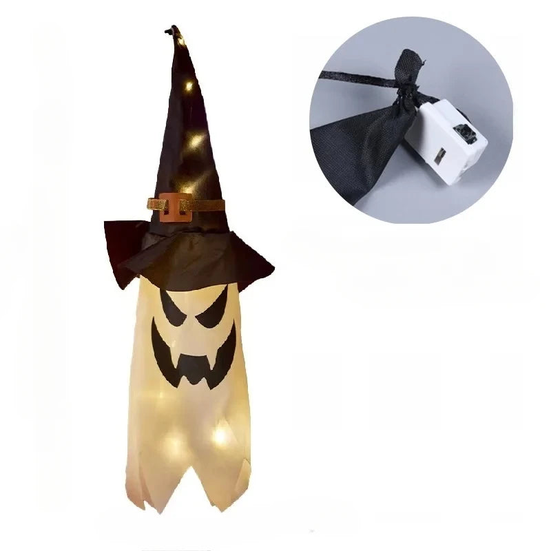 Halloween LED Flashing Light Hanging Ghost Decoration