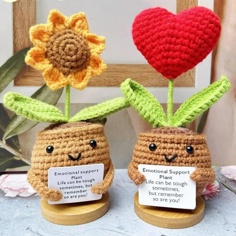 New Positive Energy Heart Flower Hand-woven Dolls