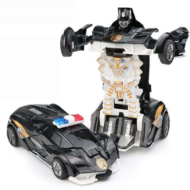 Mini 2 In 1 Automatic Transformation Robot Model Car Children Toy