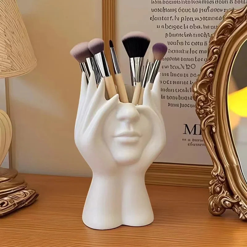 Creative Human Body Multifunctional Pen or Makeup Brush Holder
