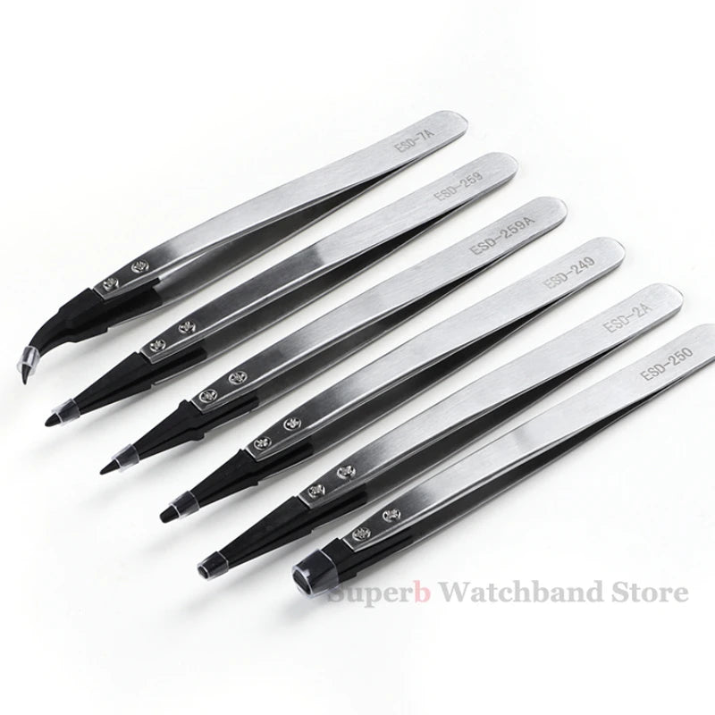 Stainless Antistatic Plastic Tweezers