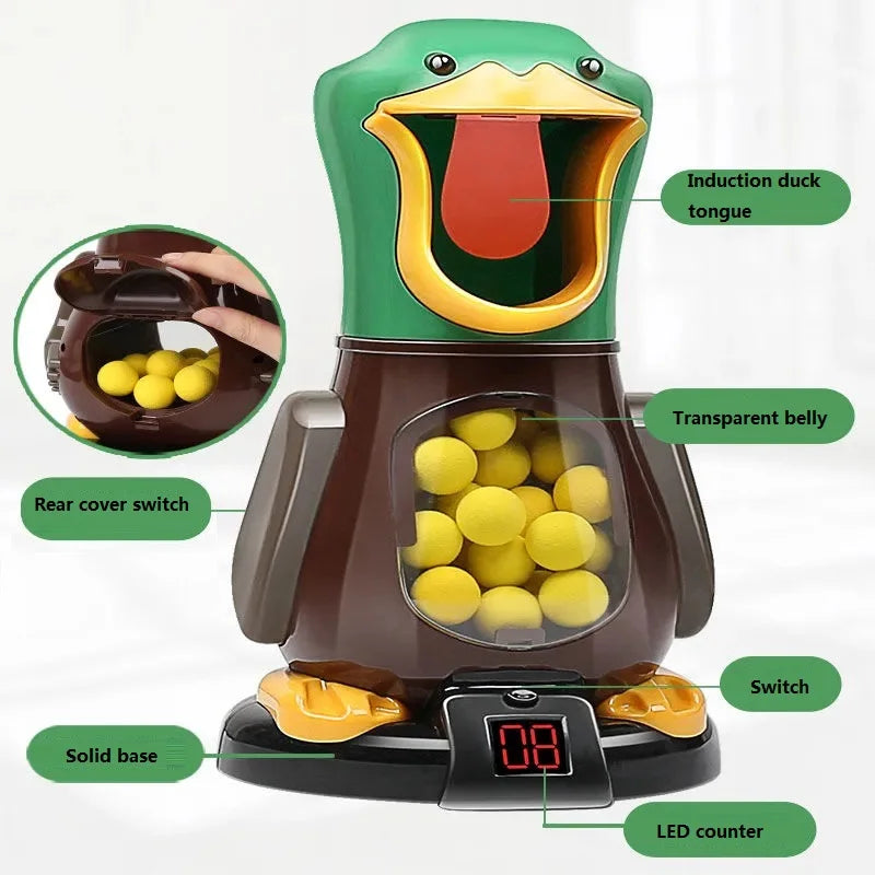 Hungry Shooting Duck Air-powered Gun Toy for Kids