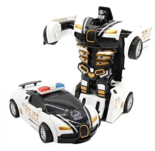 Mini 2 In 1 Automatic Transformation Robot Model Car Children Toy