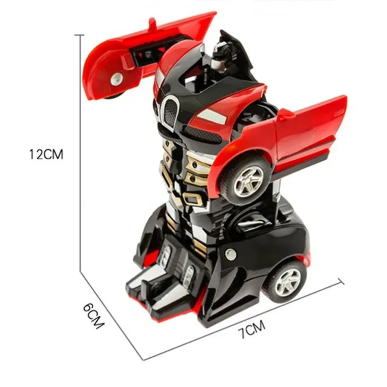 Mini 2 In 1 Automatic Transformation Robot Model Car Children Toy