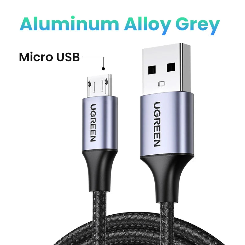2A Nylon Fast Charging USB Charger Data Cable Mobile Phone