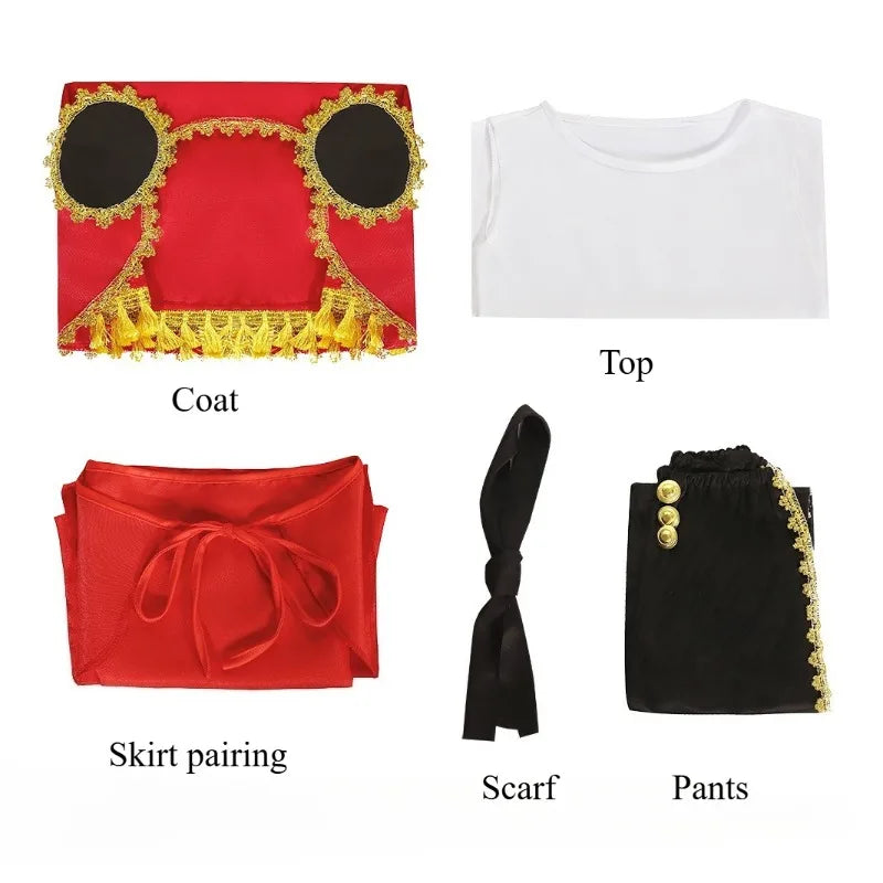 Mexico Day of the Dead Stage Performance Clothes Full Set