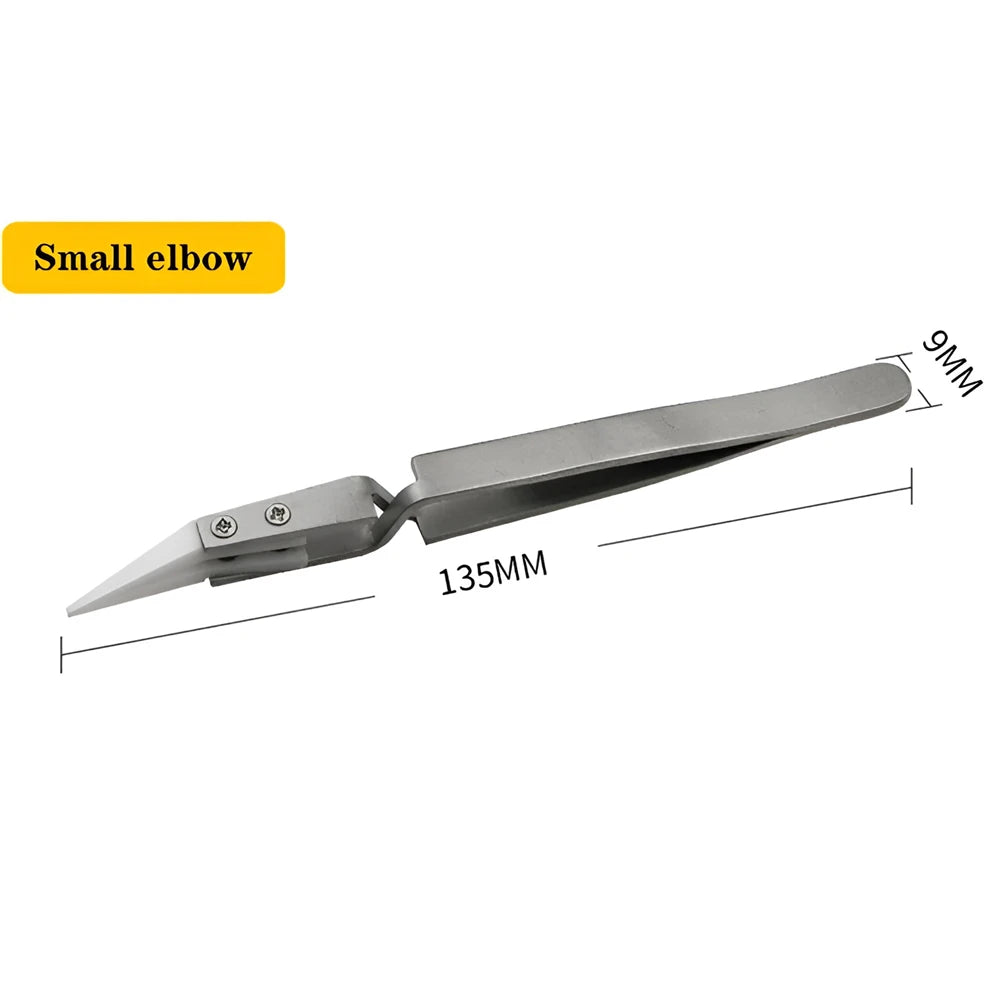 1/3PCS Resistant Precision Chuck Ceramic Tweezers