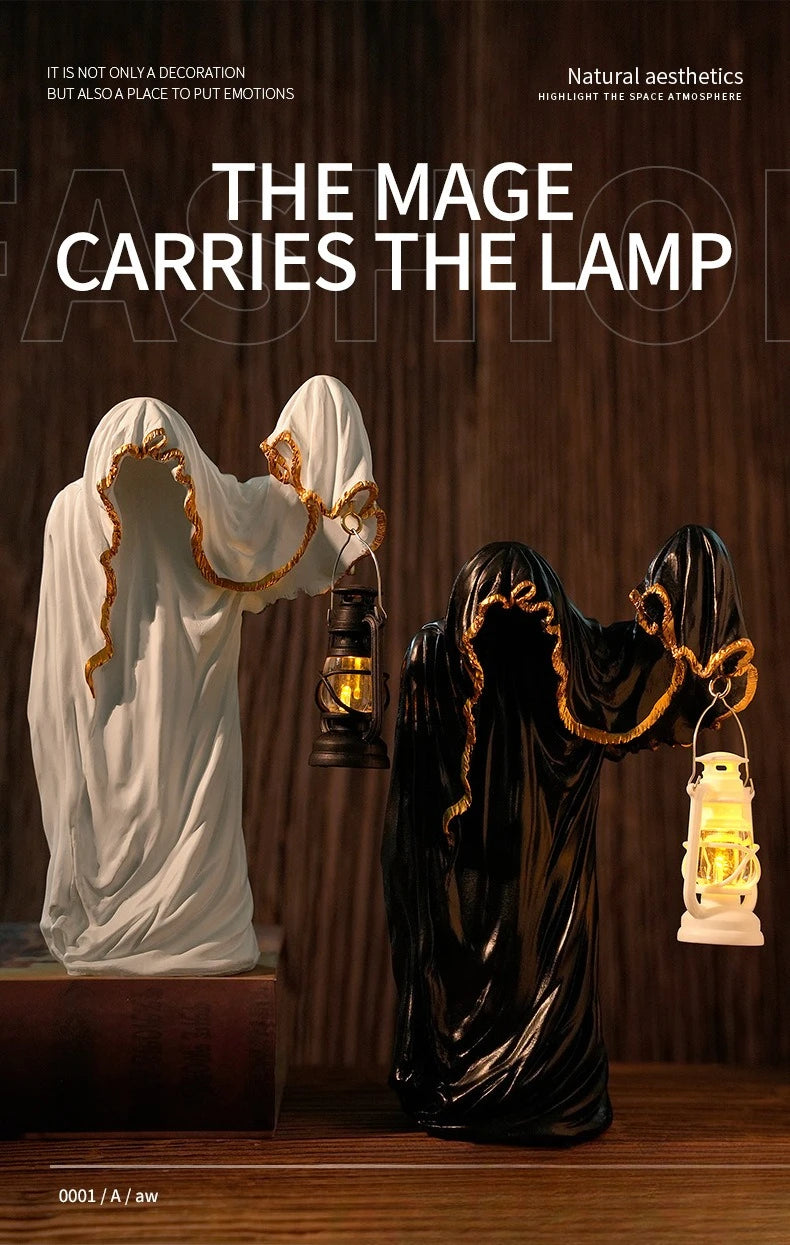 Halloween Decoration Ghost Wizard Lantern
