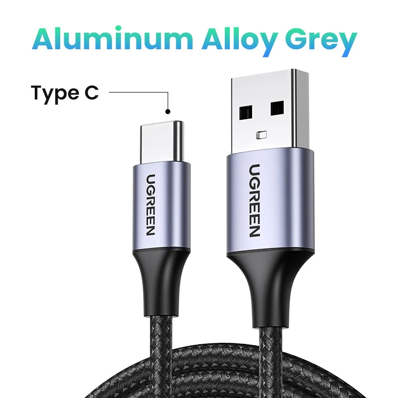 2A Nylon Fast Charging USB Charger Data Cable Mobile Phone