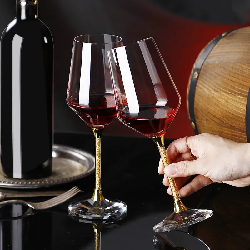 Luxurious Gold crystal glasses