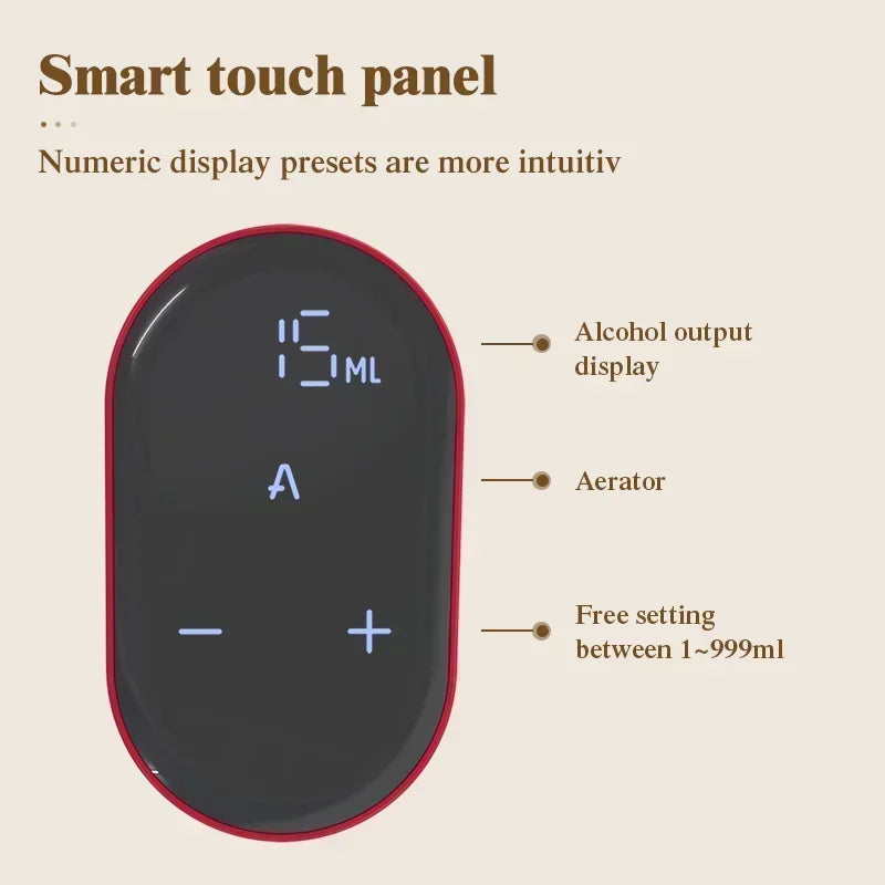 Smart electric digital wine dispenser