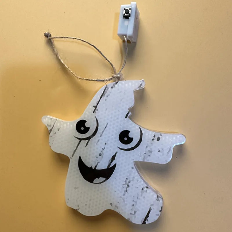 Halloween LED Flashing Light Hanging Ghost Decoration