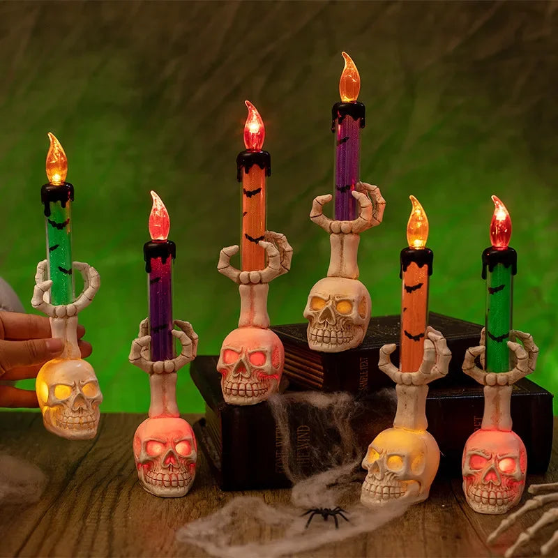 Halloween Skull Candle Lantern