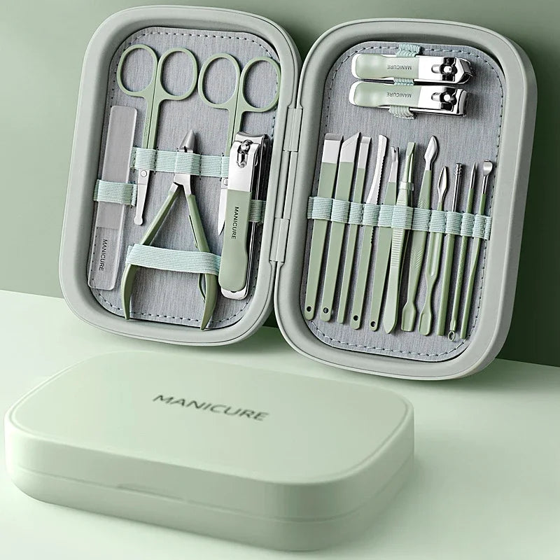 18 In 1 Professional Manicure Set Stainless Steel Set