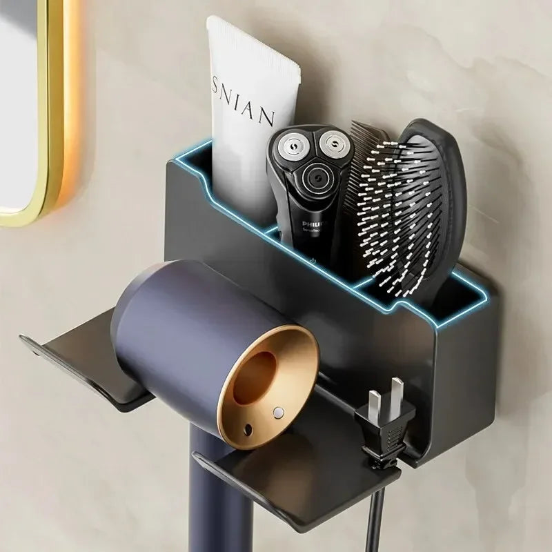 Hair Dryer Wall Stand Organizer