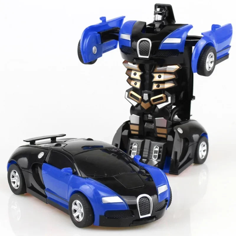 Mini 2 In 1 Automatic Transformation Robot Model Car Children Toy