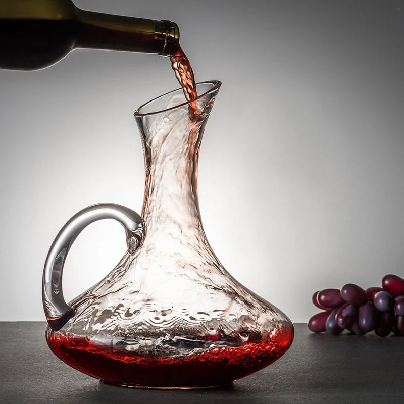 Red Wine Glasses Set with Wine Decanter