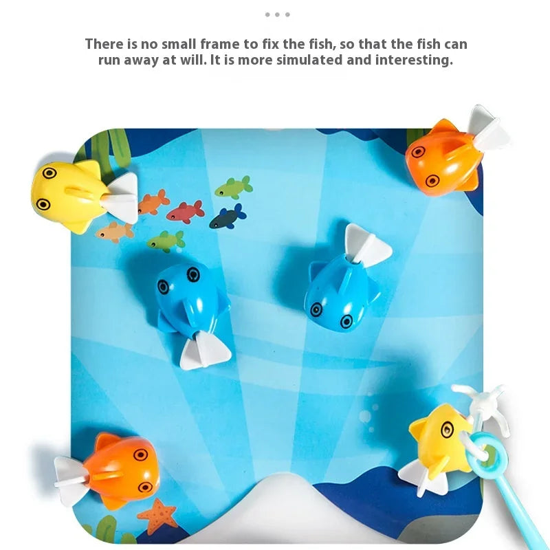 Rechargeable Magnetic Fishing Game Parent-Child Interactive Toy