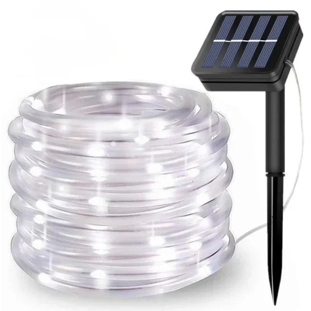 300LED Solar Rope Strip Light for Garden Lawn Tree Yard