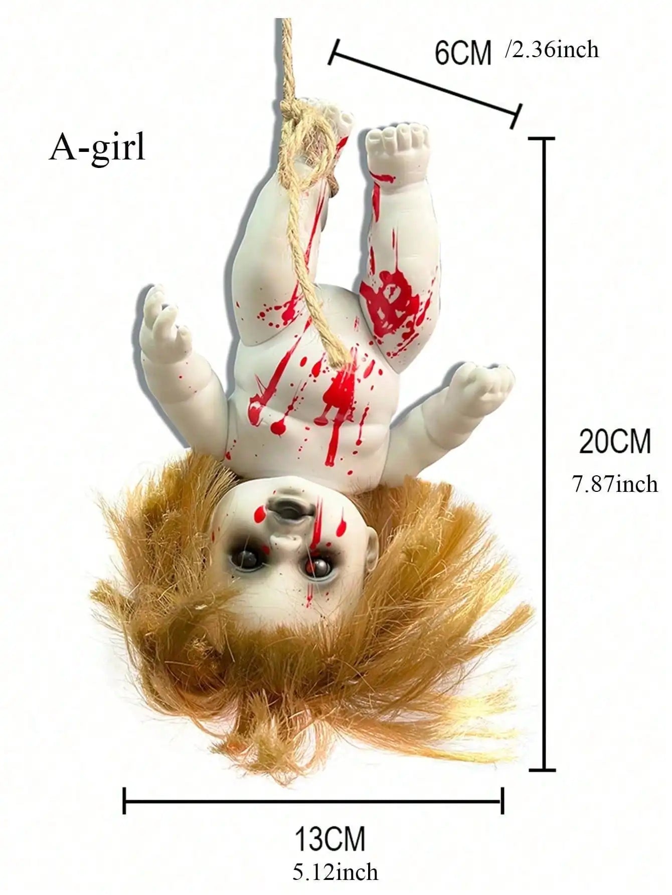 Halloween decoration hanging ghost doll