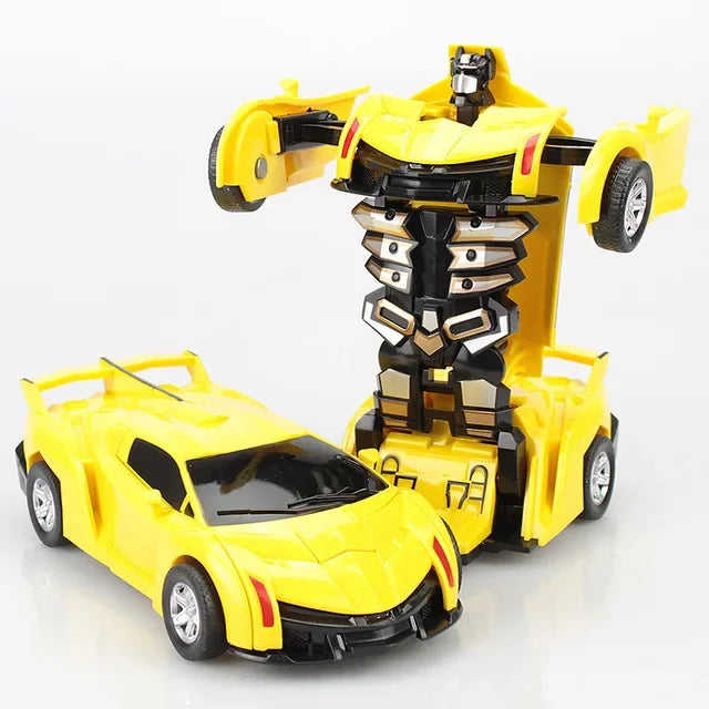 Mini 2 In 1 Automatic Transformation Robot Model Car Children Toy