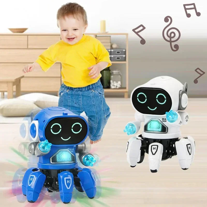 Kids Educational Electric LED Light Musical Robot Toy