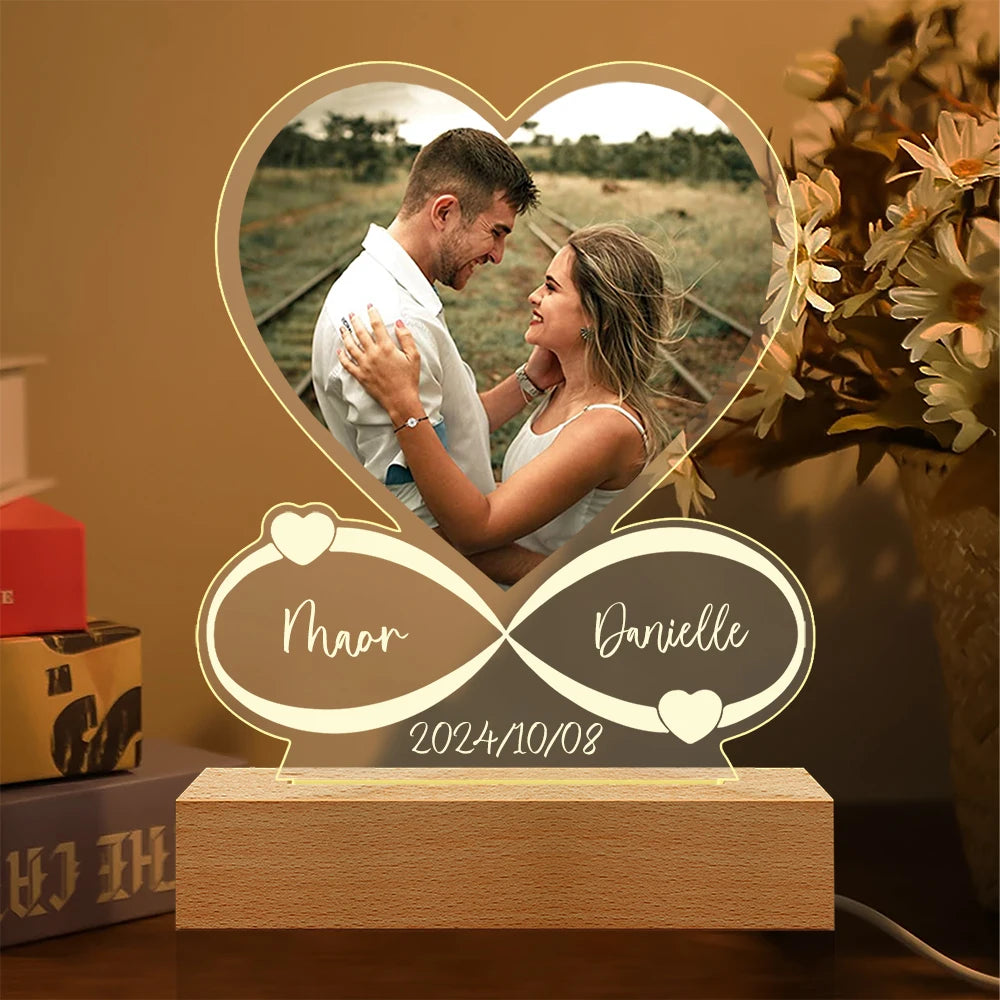 Personalized Photo Love Frame Acrylic Plaque
