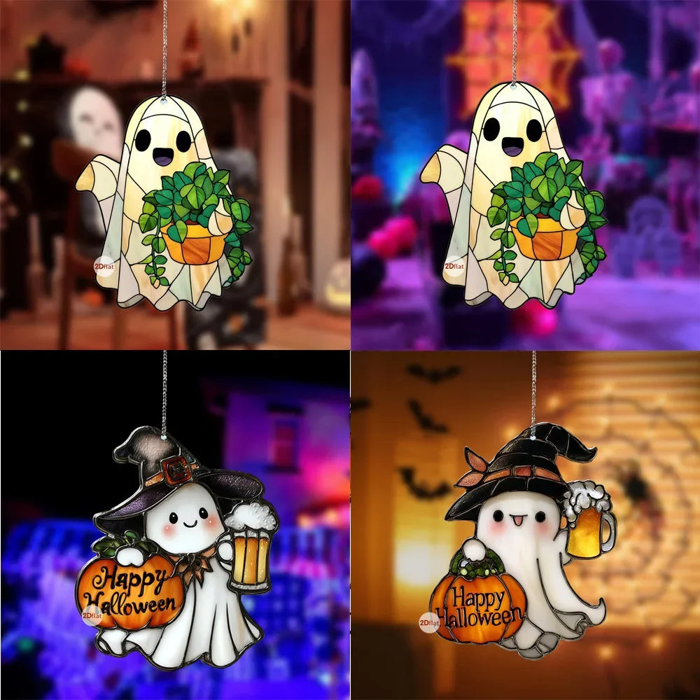 Halloween Ghost 2D Ghost Hanging Decorations