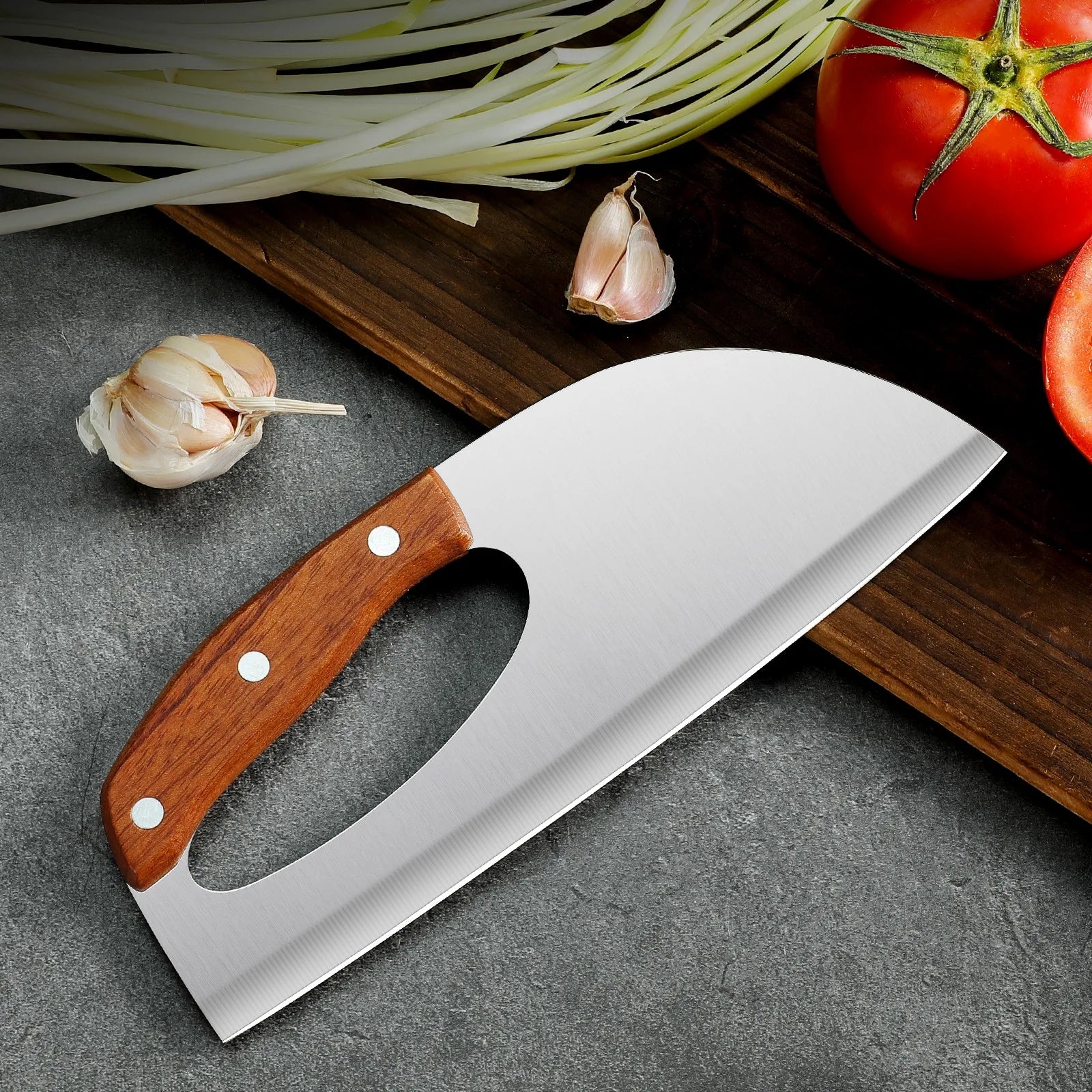 Labor-saving Stainless steel full edge multi-function chef's knife