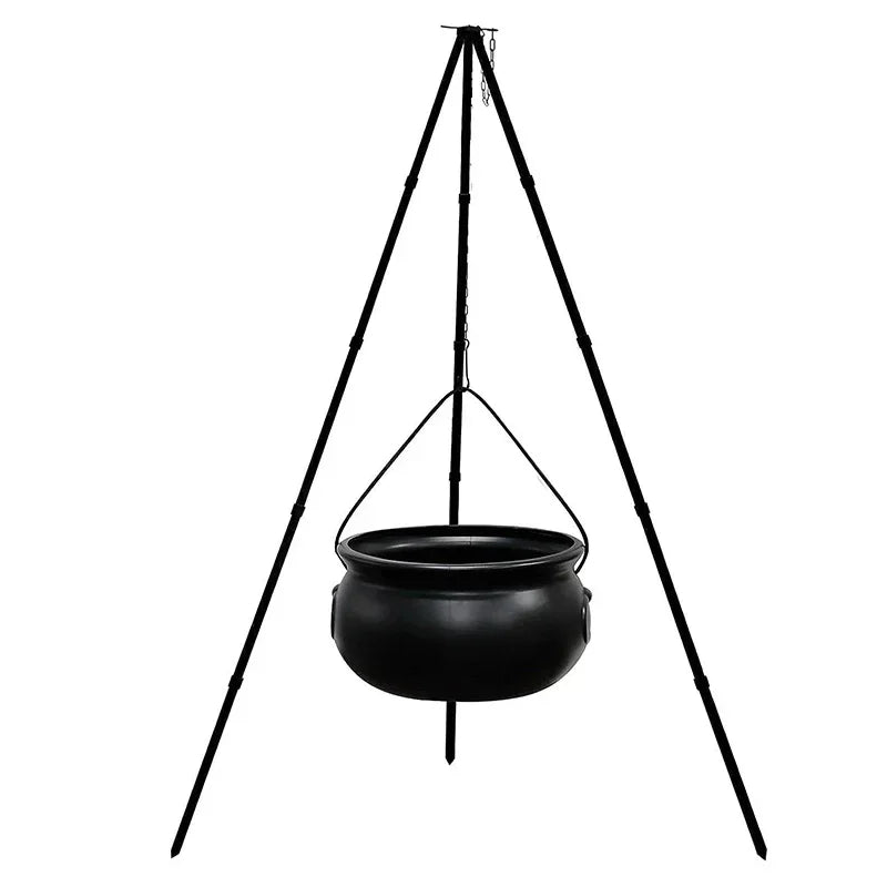 Halloween Decor Outdoor Large Witch Cauldron on Tripod
