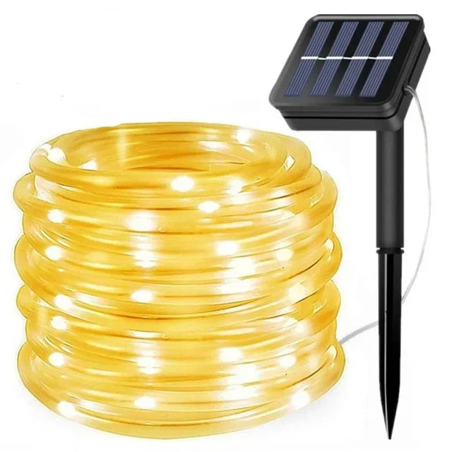 300LED Solar Rope Strip Light for Garden Lawn Tree Yard