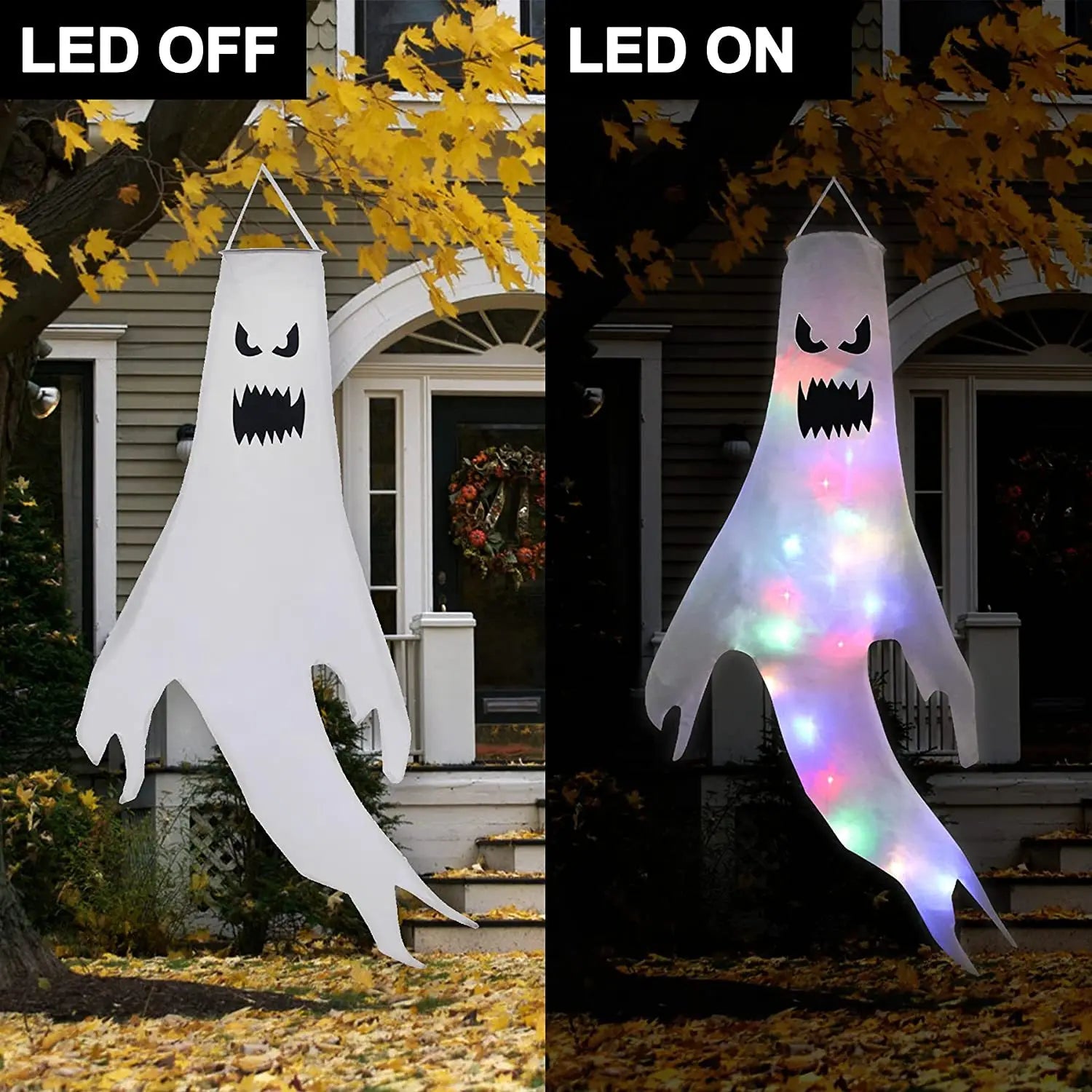 Halloween Ghost Hanging with LED Light