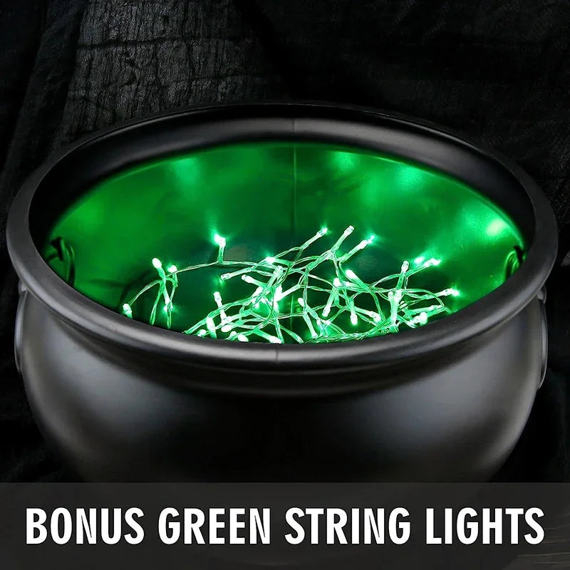 Halloween Decor Outdoor Large Witch Cauldron on Tripod