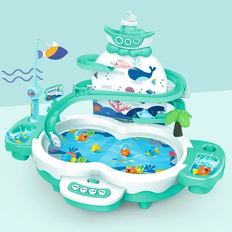 Rechargeable Magnetic Fishing Game Parent-Child Interactive Toy