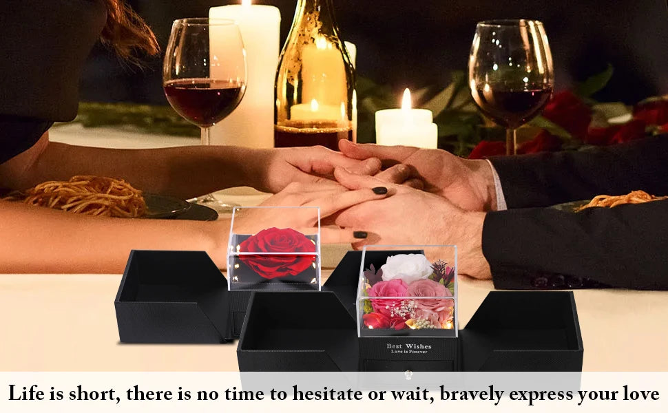  Necklace - Luxurious Rose Gift Box