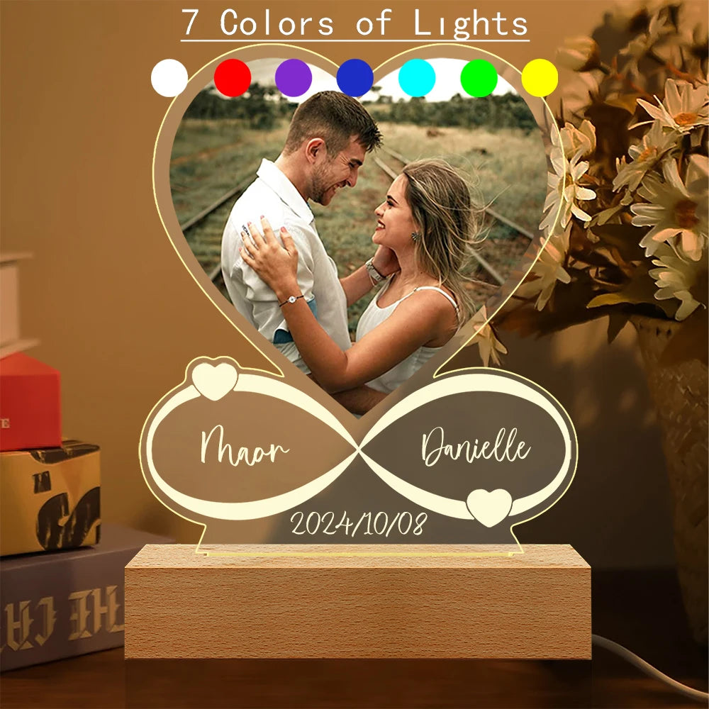 Personalized Photo Love Frame Acrylic Plaque